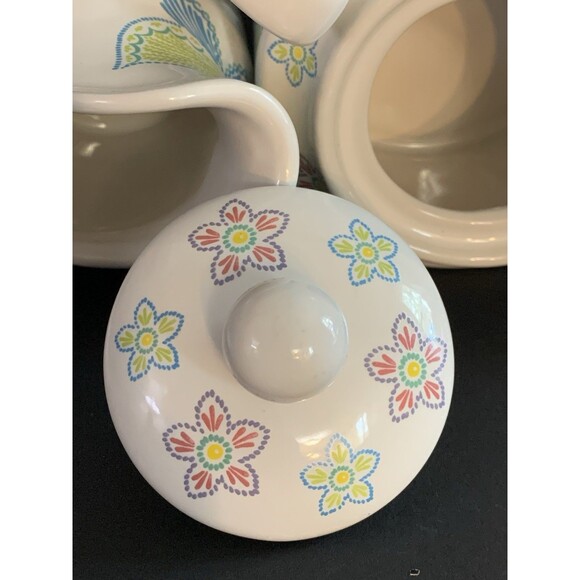 Temp-tations Creamer Sugar Bowl Lid Set Seasonal All A Flutter Butterfly - Picture 8 of 13